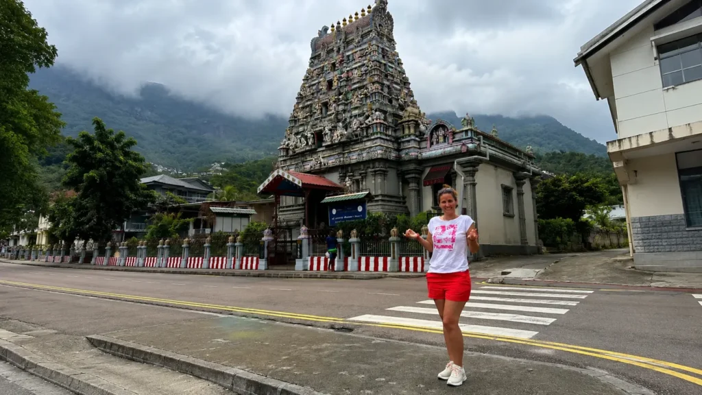 Hindu temple in Victoria, Mahé, Seychelles