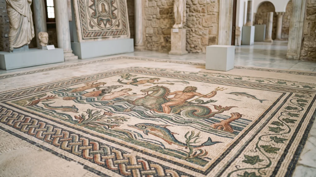 Bardo Museum Roman mosaic in Tunis