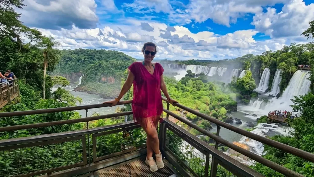 Thunderous Iguazu Falls waterfalls Argentine side view Buenos Aires day trip
