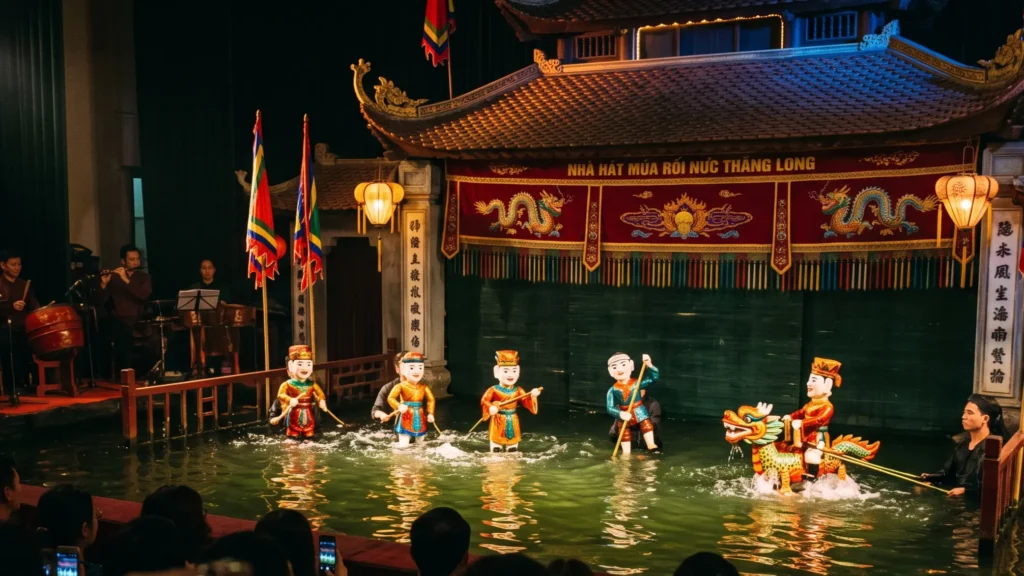 Thang Long Water Puppet Theatre performance in Hanoi