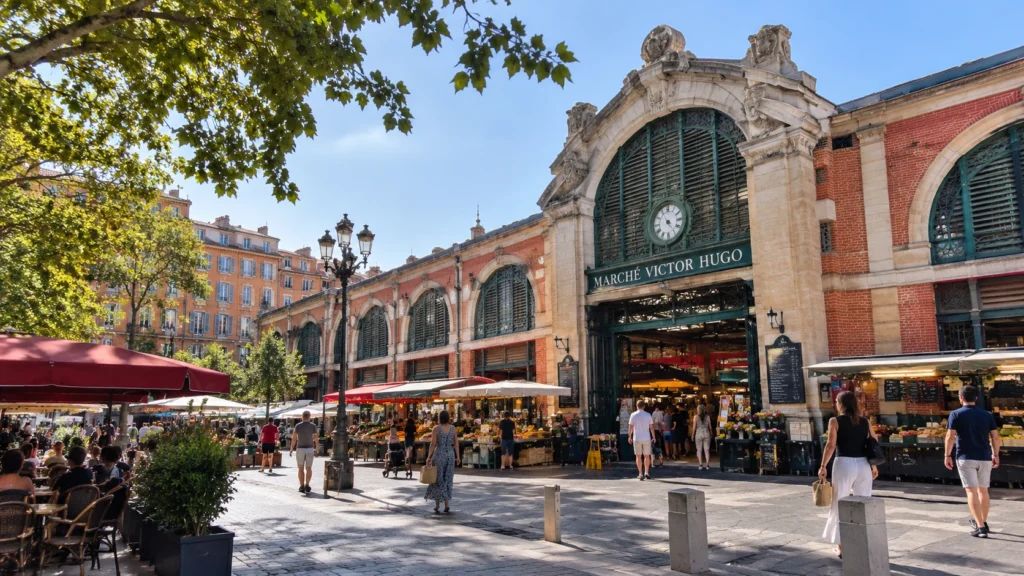 Marché Victor Hugo covered market entrance, Toulouse