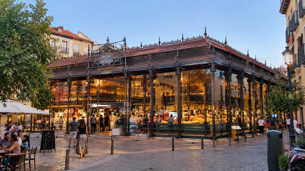Mercado de San Miguel market building in Madrid