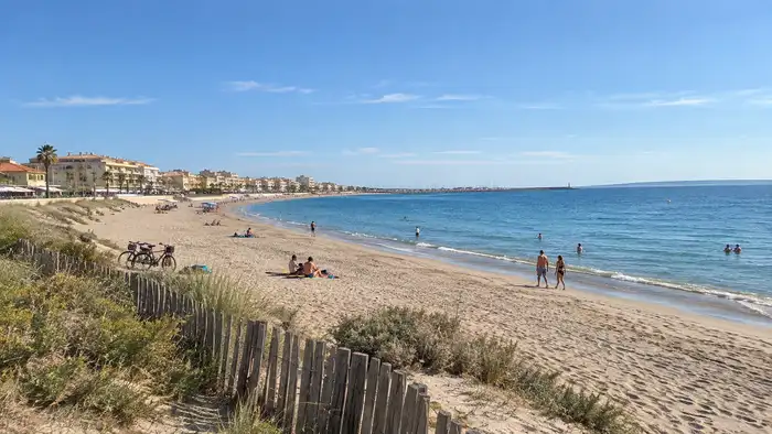 Carnon-Plage beach near Montpellier on the Mediterranean coast.