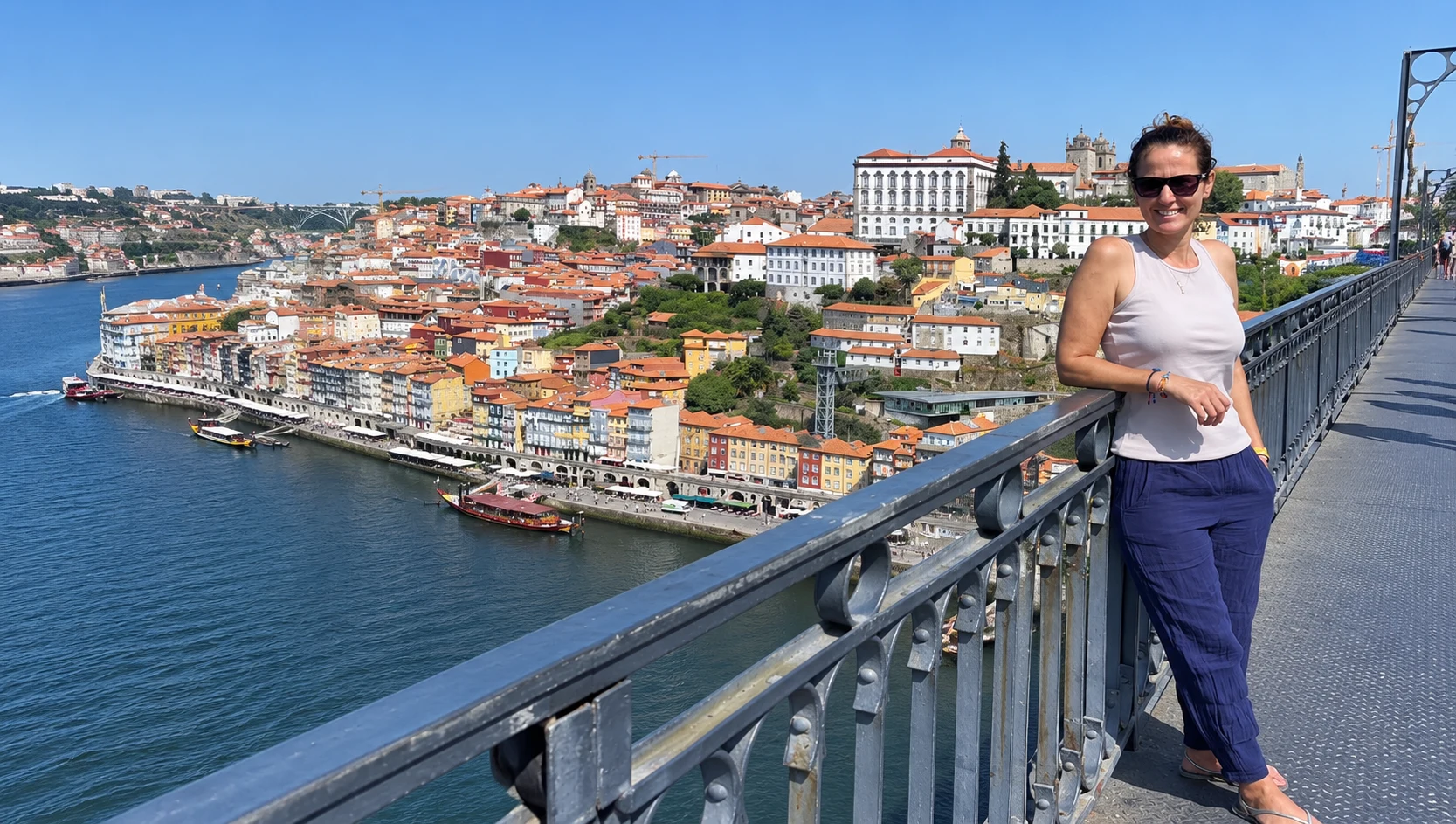 Porto travel guide view from Dom Luís I Bridge over the Ribeira