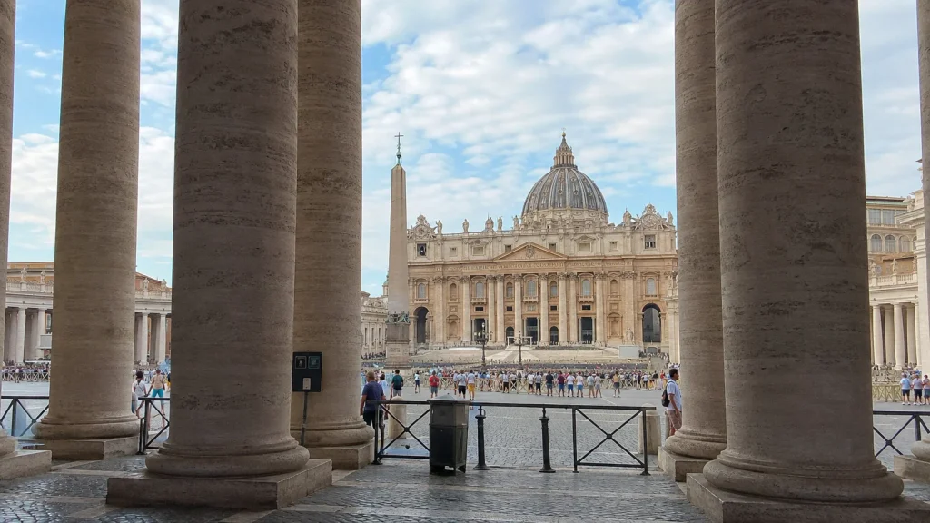 St. Peter's Basilica, Vatican City, seen from St. Peter's Square.